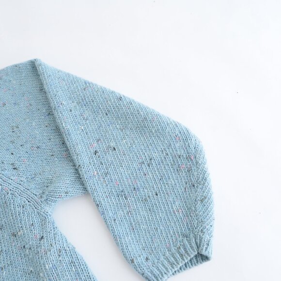 Vintage Maggie Lawrence Sport Cable Knit Blue Button Up Cardigan Sweater XL - Picture 5 of 10